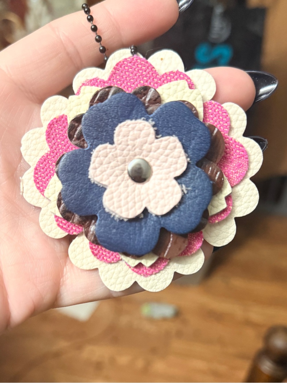 Handcrafted Floral Bag Charm